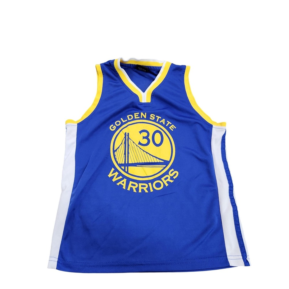 Golden State Warriors Jersey Youth Boys 24 Blue NBA Basketball Curry 30 Sport